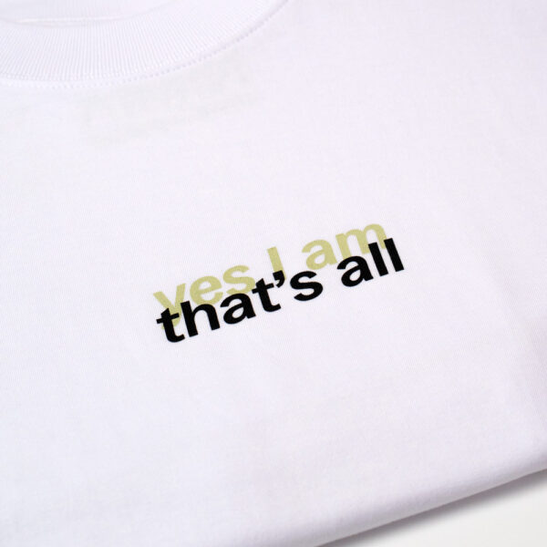 White oversized T-shirt, soft and textured