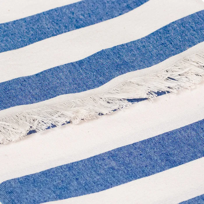 Blue cotton beach towel
