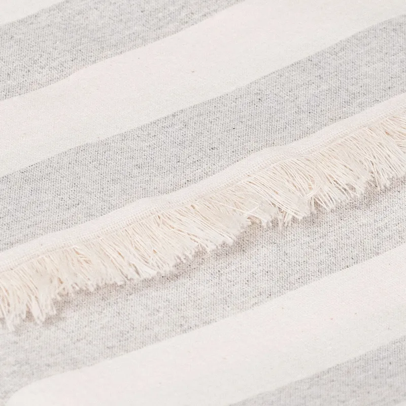 Light gray cotton beach towel