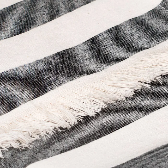 Grey cotton beach towel
