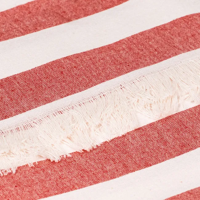 Red cotton beach towel